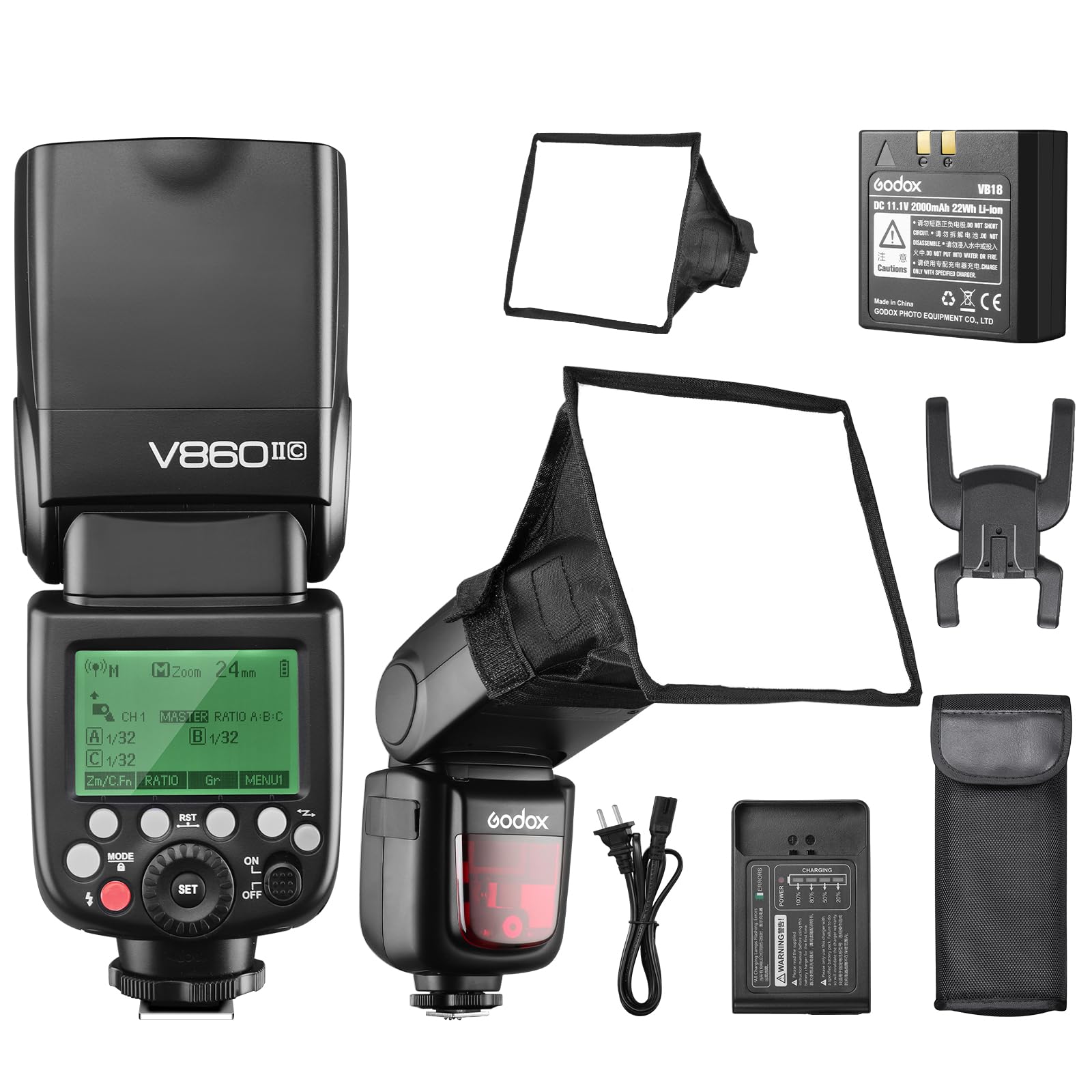 Godox V860Ⅱ C & X1T-C  キヤノン用　ソフトボックス Amazon.com : Godox V860II-C V860IIC TTL Flash for Canon